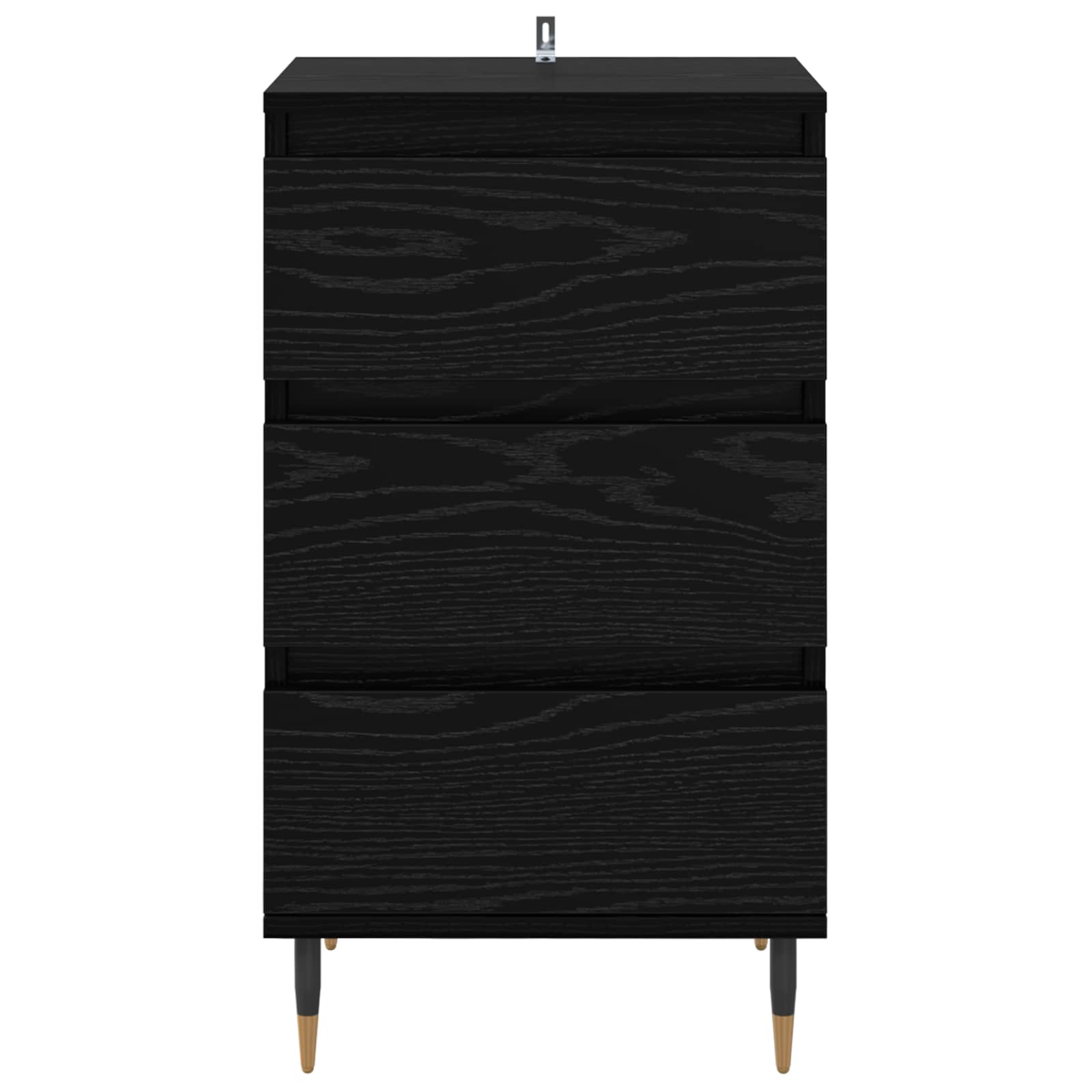 vidaXL Bufet Czarny dąb 35 x 40 x 70 cm Materiał drewnopochodny