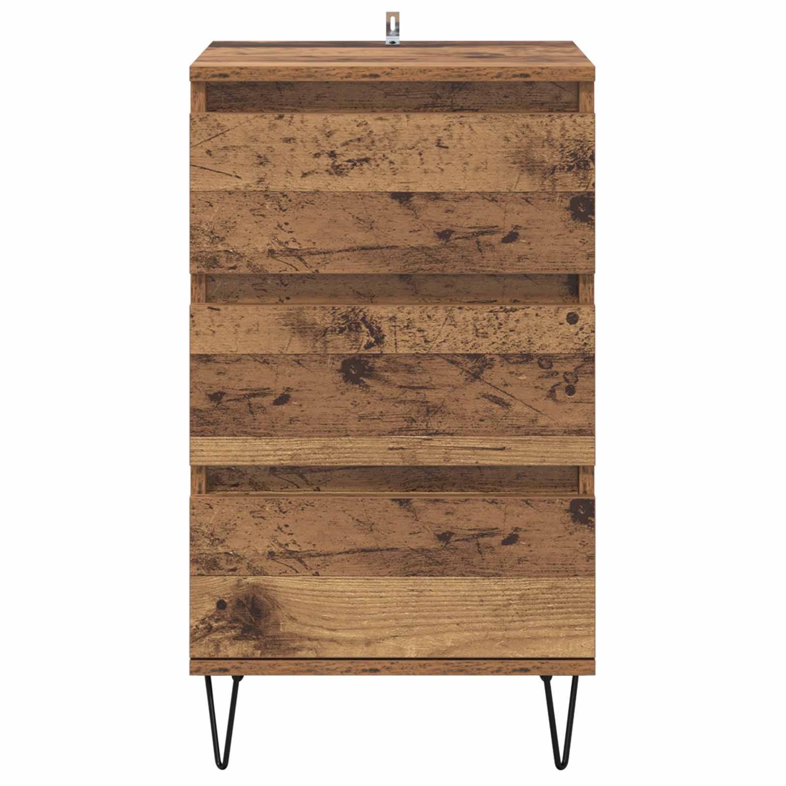 vidaXL Bufet Stare drewno 40 x 35 x 70 cm Drewno inżynieryjne i żelazo