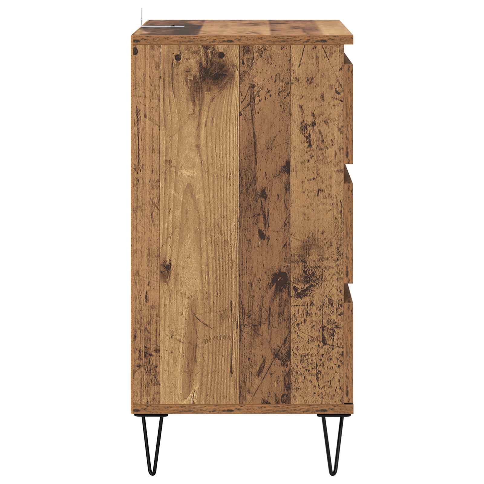 vidaXL Bufet Stare drewno 40 x 35 x 70 cm Drewno inżynieryjne i żelazo