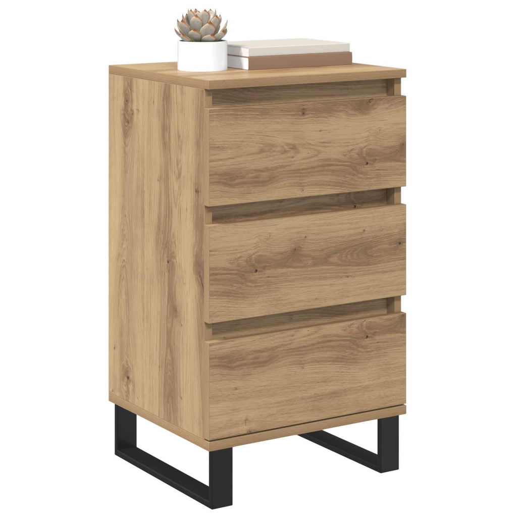 vidaXL Bufet z szufladą dąb artisan Materiał drewnopochodny