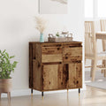 vidaXL Bufet Stare drewno 60 x 35 x 70 cm Drewno inżynieryjne i żelazo