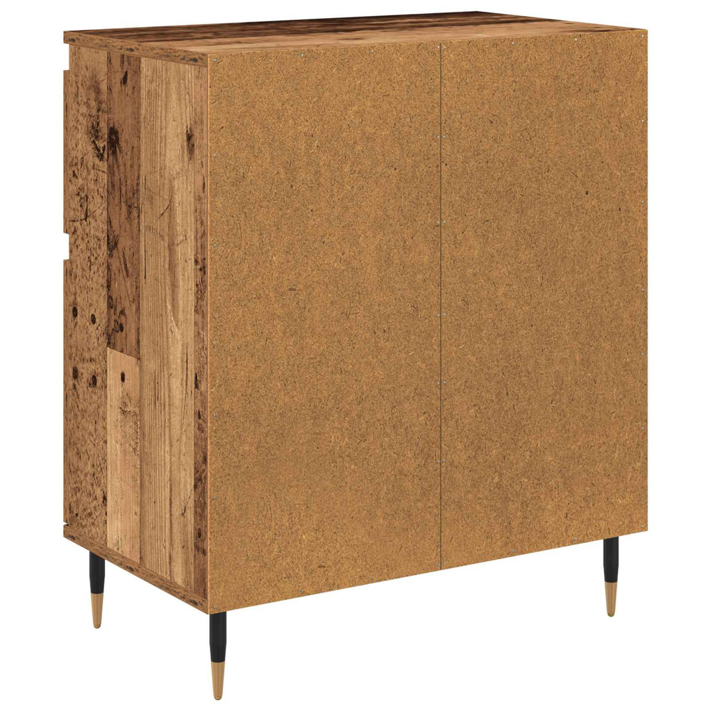 vidaXL Bufet Stare drewno 60 x 35 x 70 cm Drewno inżynieryjne i żelazo