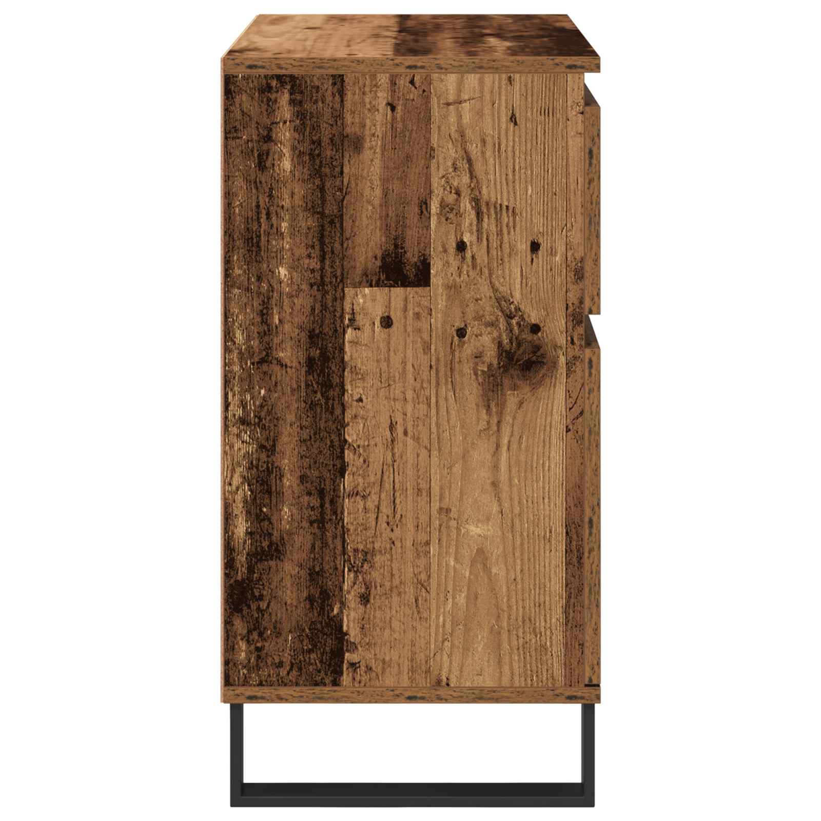 vidaXL Bufet Stare drewno 60 x 35 x 70 cm Drewno inżynieryjne i żelazo