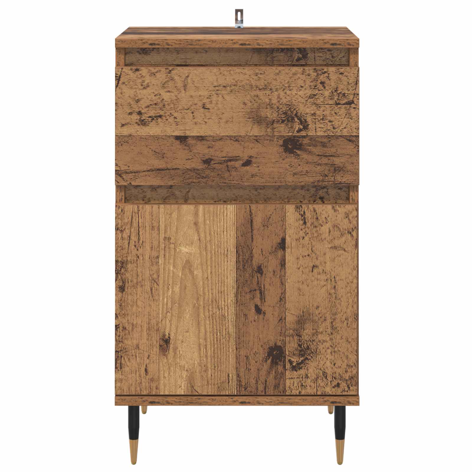 vidaXL Bufet Stare drewno 40 x 35 x 70 cm Drewno inżynieryjne i żelazo