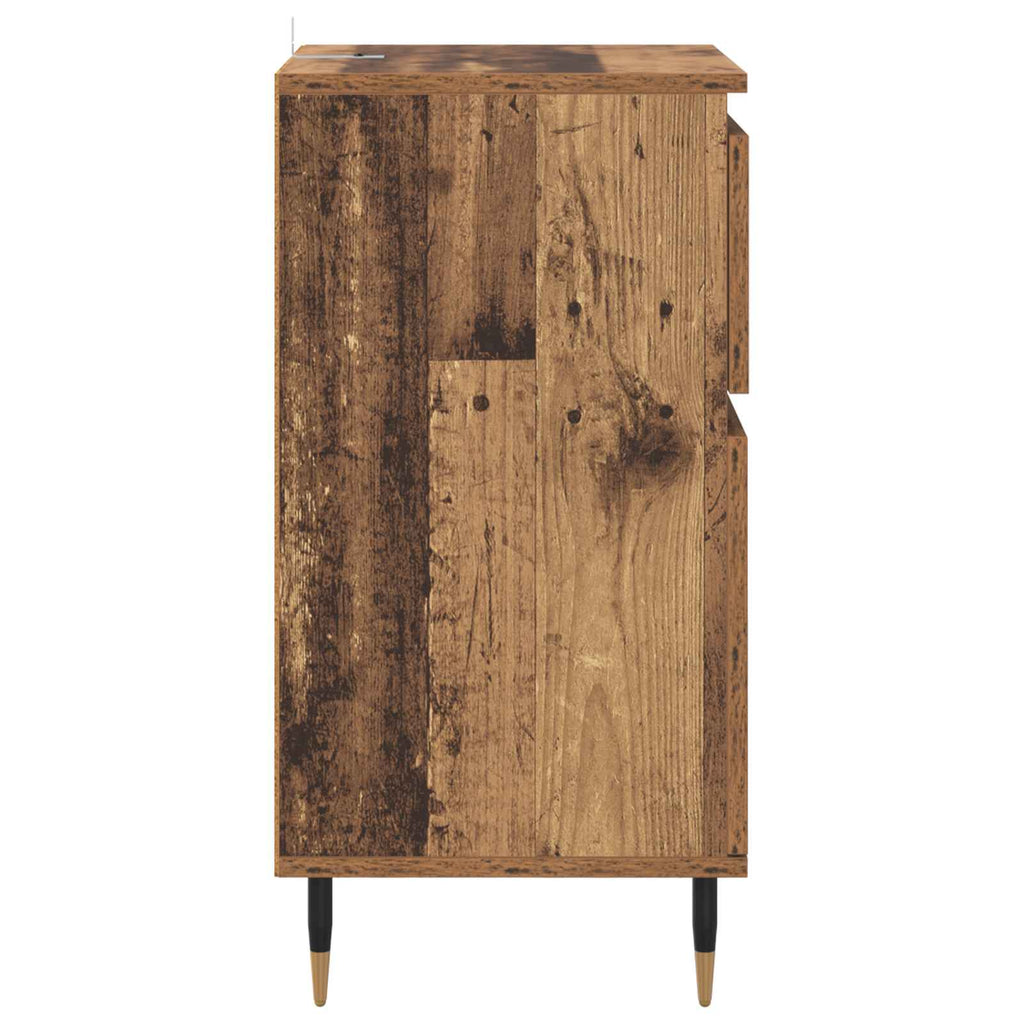 vidaXL Bufet Stare drewno 40 x 35 x 70 cm Drewno inżynieryjne i żelazo