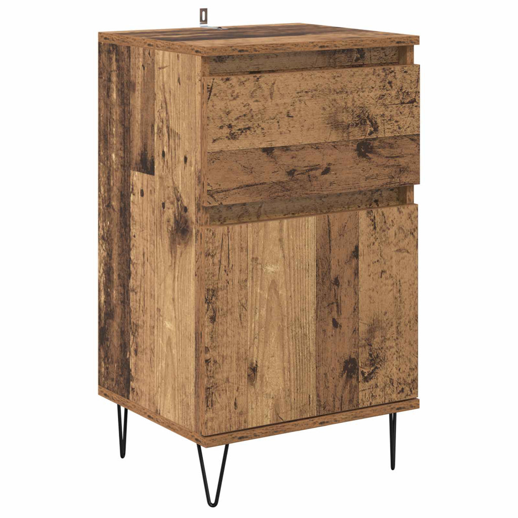 vidaXL Bufet Stare drewno 35 x 40 x 70 cm Materiał drewnopochodny