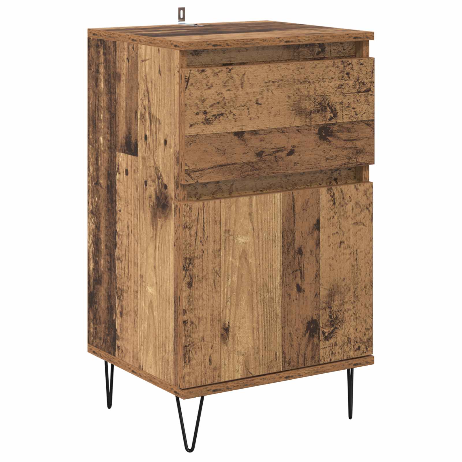 vidaXL Bufet Stare drewno 35 x 40 x 70 cm Materiał drewnopochodny