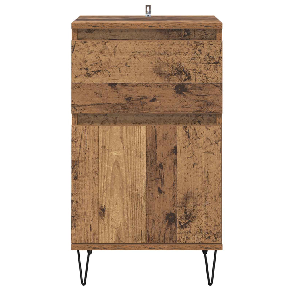 vidaXL Bufet Stare drewno 35 x 40 x 70 cm Materiał drewnopochodny
