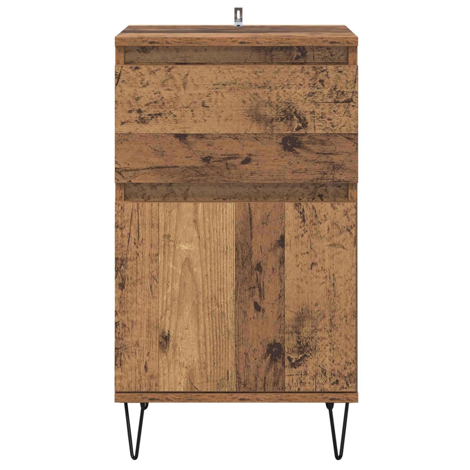 vidaXL Bufet Stare drewno 35 x 40 x 70 cm Materiał drewnopochodny