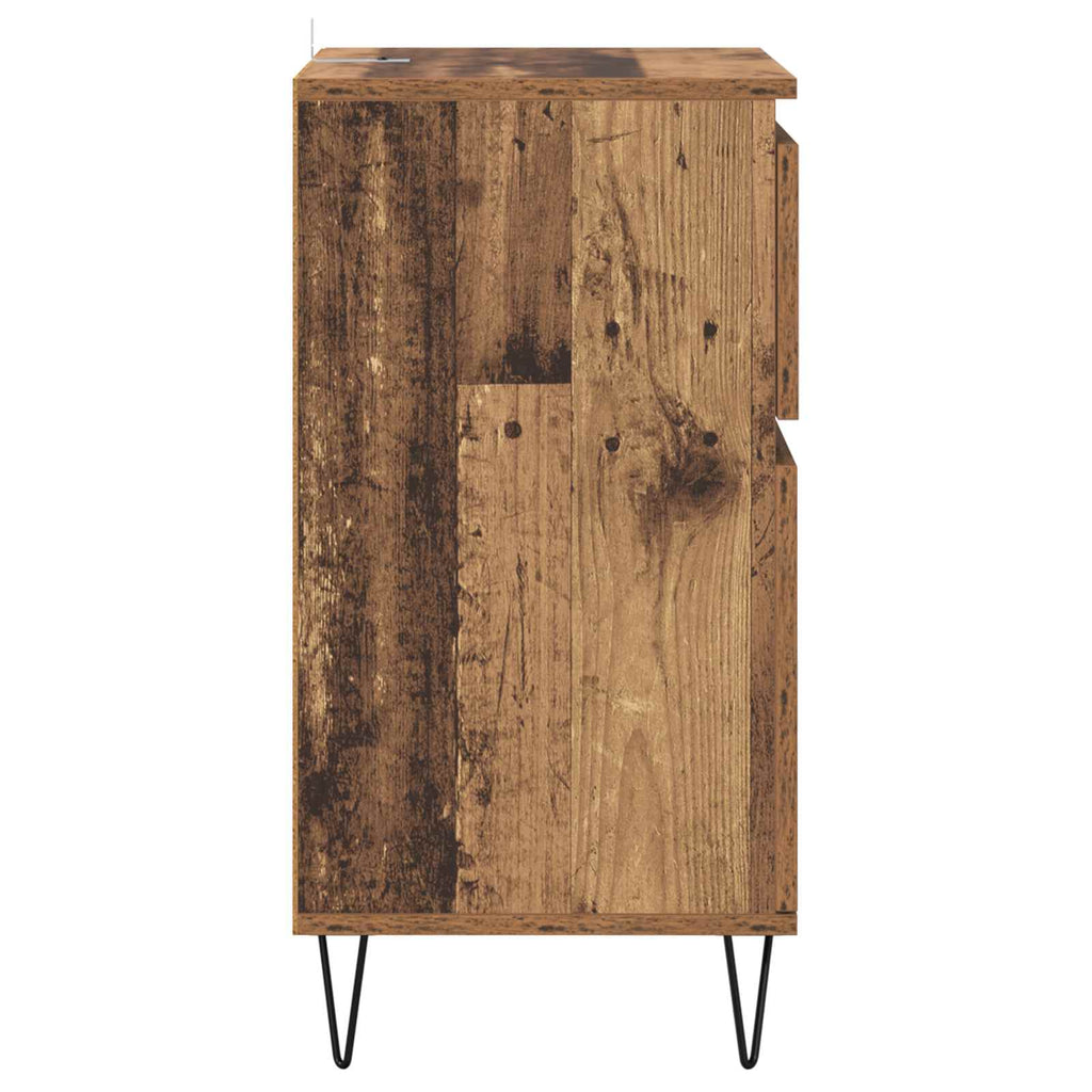 vidaXL Bufet Stare drewno 35 x 40 x 70 cm Materiał drewnopochodny