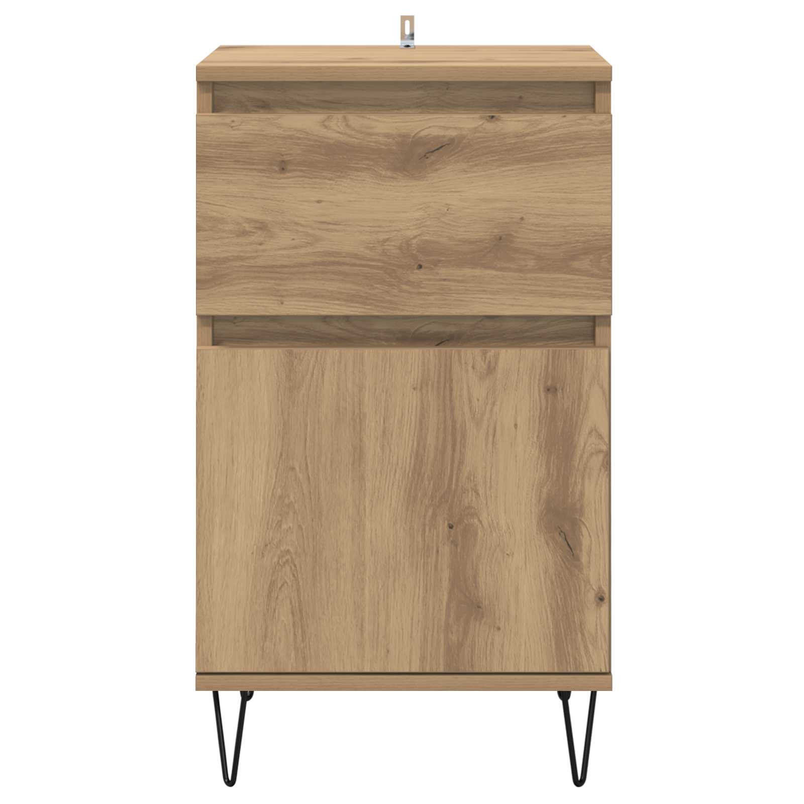 vidaXL Bufet dąb artisan 35 x 40 x 70 cm Materiał drewnopochodny