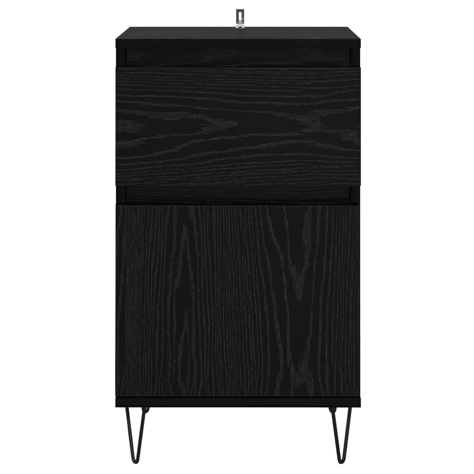 vidaXL Bufet Czarny dąb 35 x 40 x 70 cm Materiał drewnopochodny