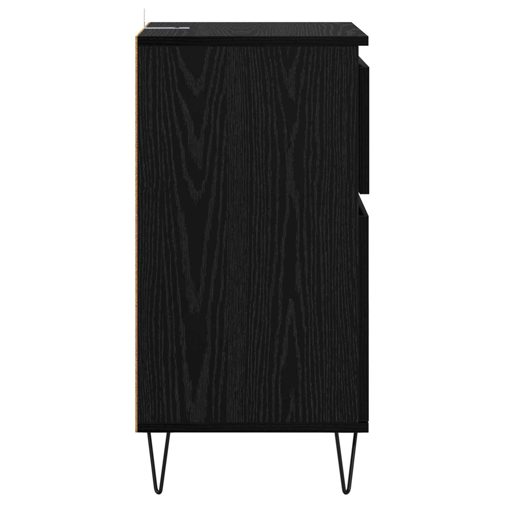 vidaXL Bufet Czarny dąb 35 x 40 x 70 cm Materiał drewnopochodny