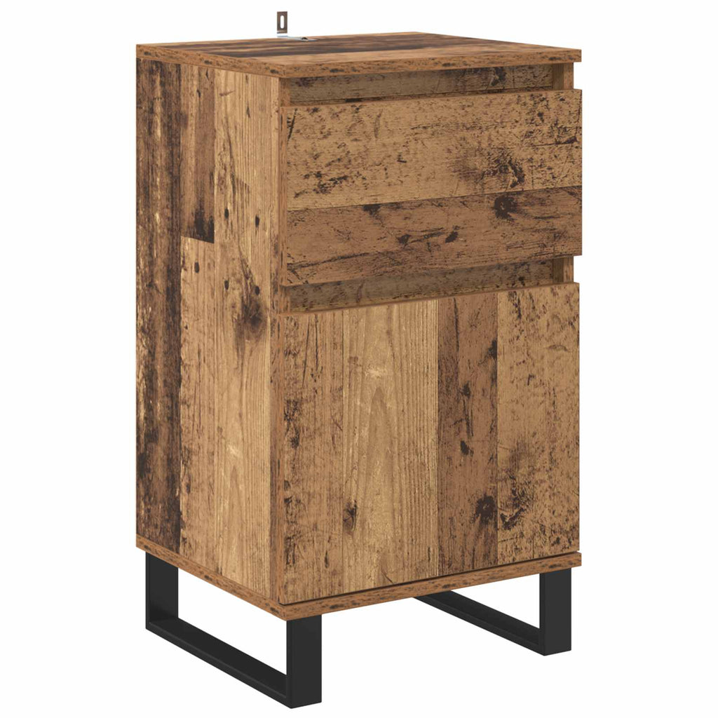 vidaXL Bufet Stare drewno 35 x 40 x 70 cm Materiał drewnopochodny