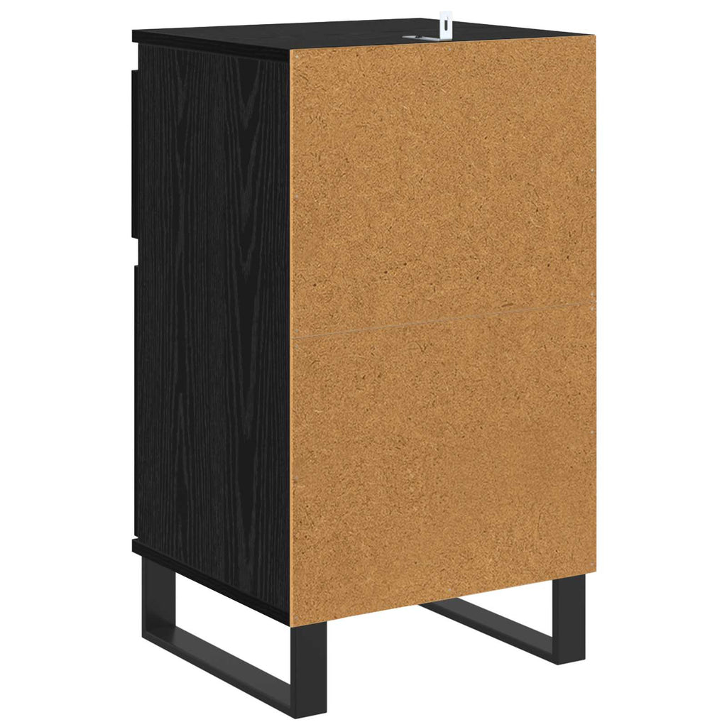 vidaXL Bufet Czarny dąb 35 x 40 x 70 cm Materiał drewnopochodny