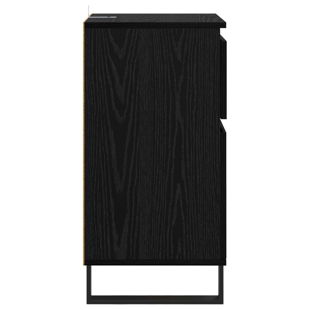 vidaXL Bufet Czarny dąb 35 x 40 x 70 cm Materiał drewnopochodny
