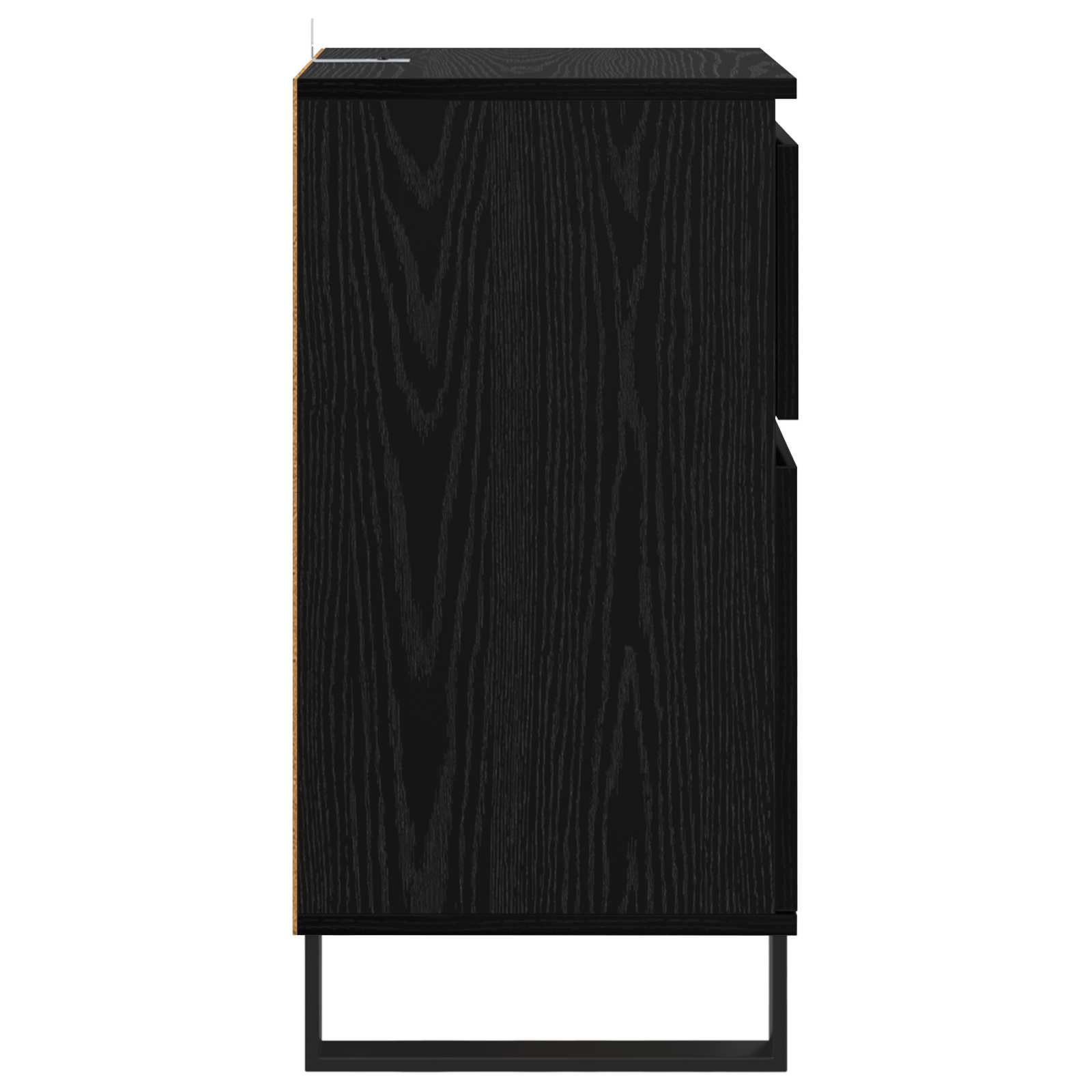 vidaXL Bufet Czarny dąb 35 x 40 x 70 cm Materiał drewnopochodny