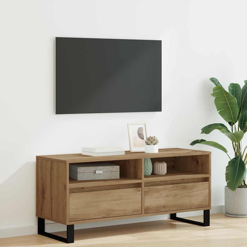 vidaXL Szafka pod telewizor Dąb rzemieślniczy 100 x 34,5 x 44,5 cm
