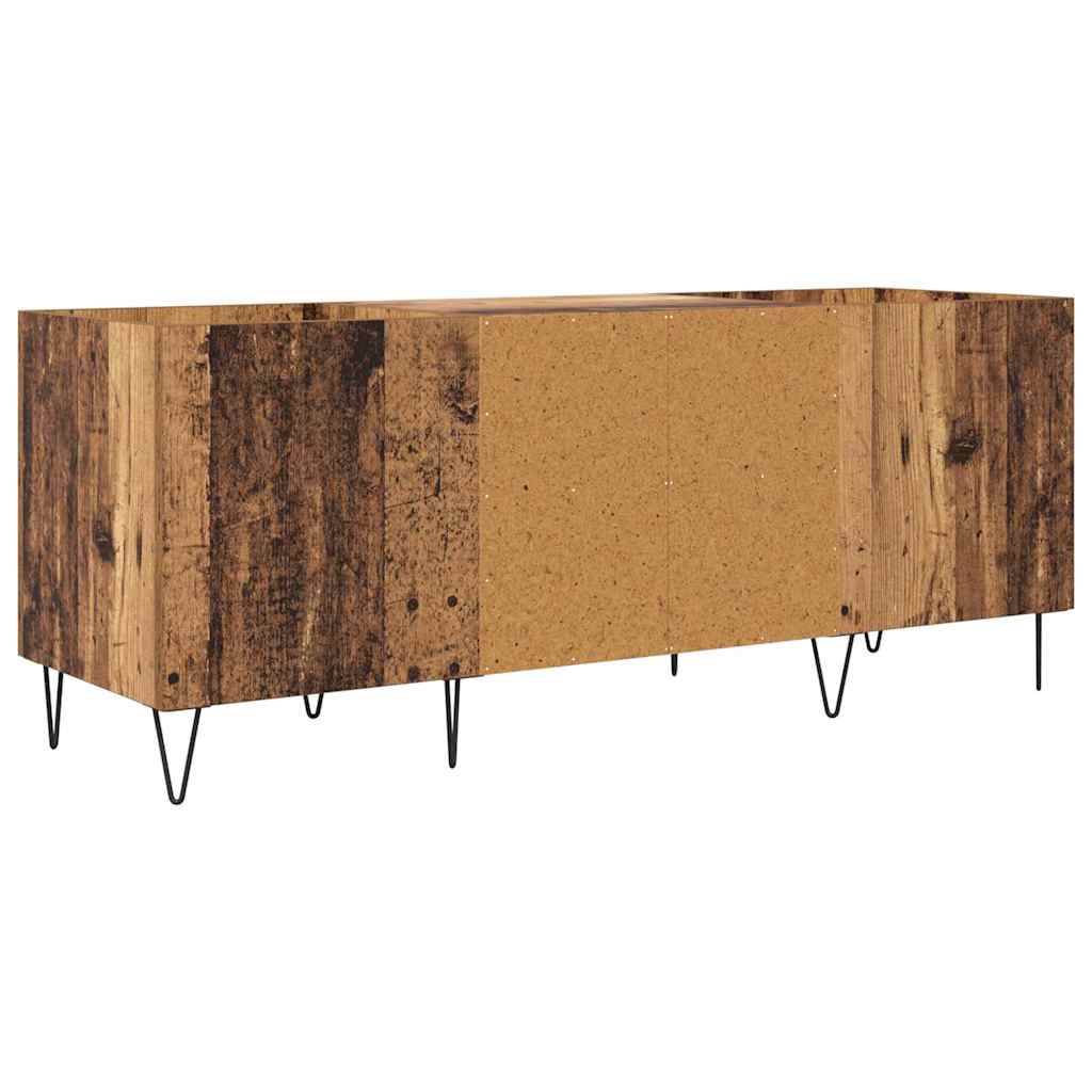 vidaXL Szafka na płyty winylowe z półką Stare drewno 121 x 38 x 48 cm