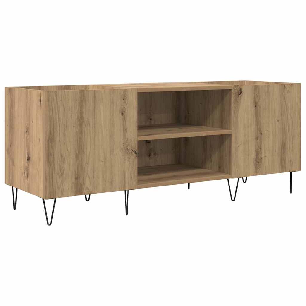 vidaXL Szafka na płyty winylowe Dąb rzemieślniczy 121 x 38 x 48 cm