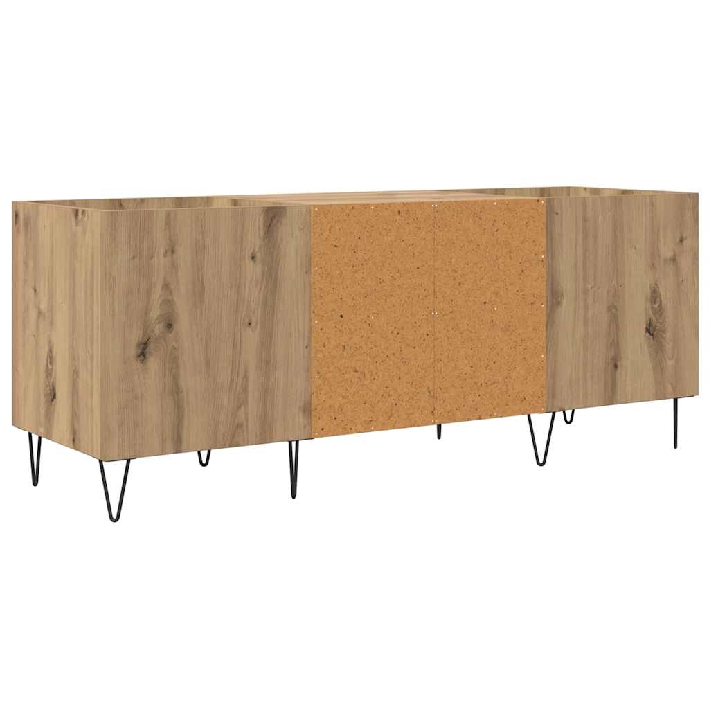 vidaXL Szafka na płyty winylowe Dąb rzemieślniczy 121 x 38 x 48 cm