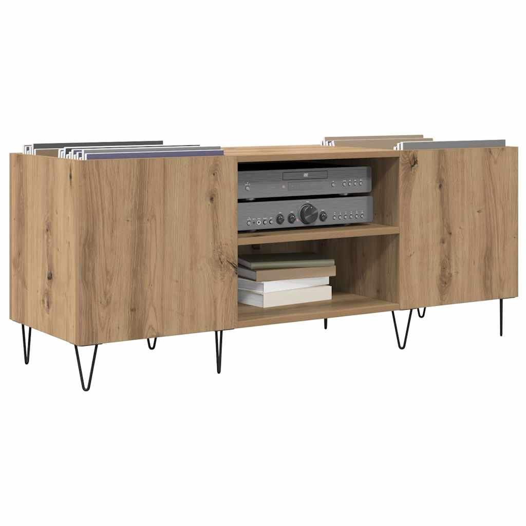 vidaXL Szafka na płyty winylowe Dąb rzemieślniczy 121 x 38 x 48 cm