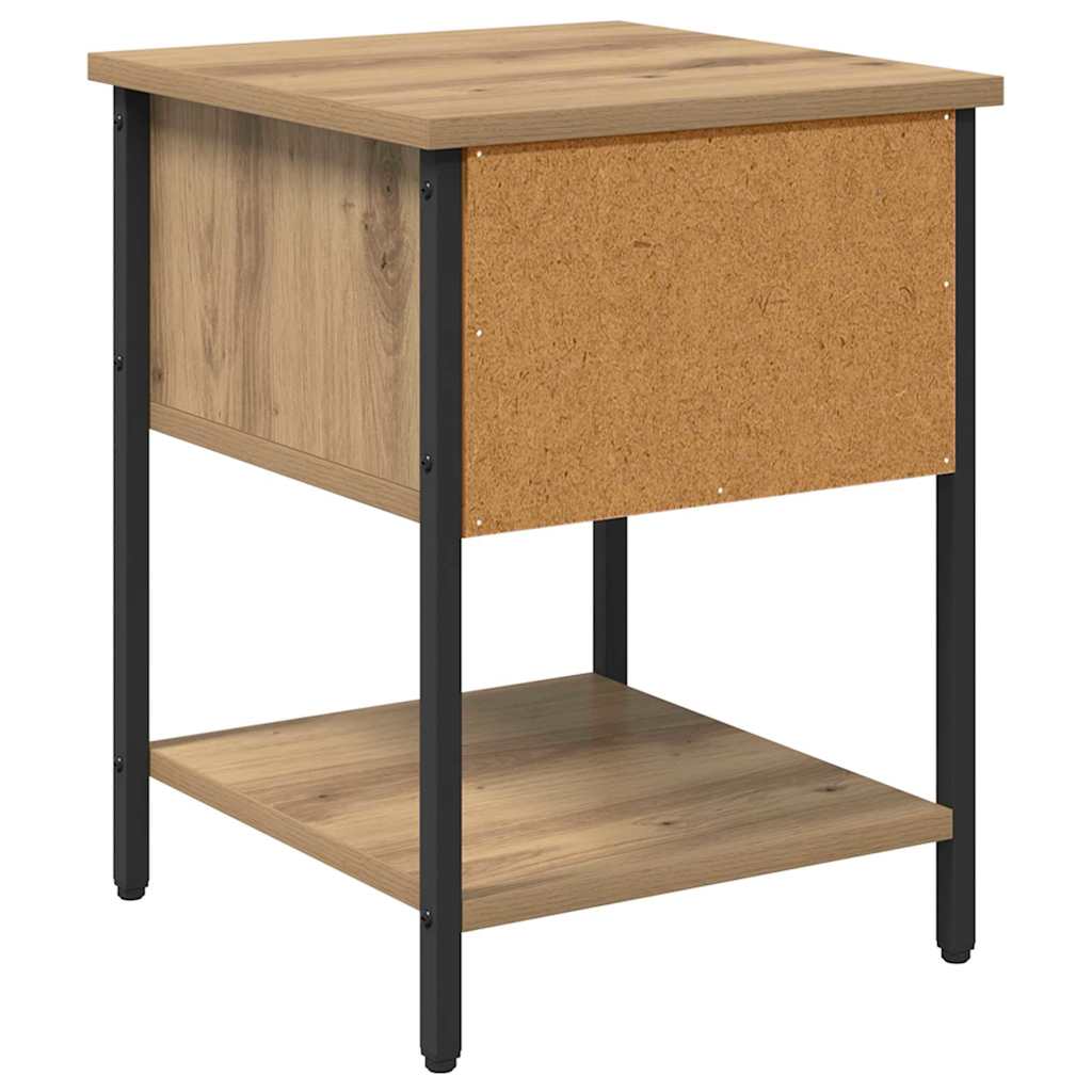 vidaXL Stolik nocny 2 pcs Dąb rzemieślniczy 34 x 35,5 x 45 cm