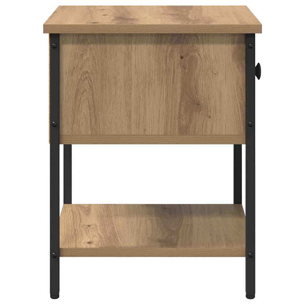 vidaXL Stolik nocny 2 pcs Dąb rzemieślniczy 34 x 35,5 x 45 cm