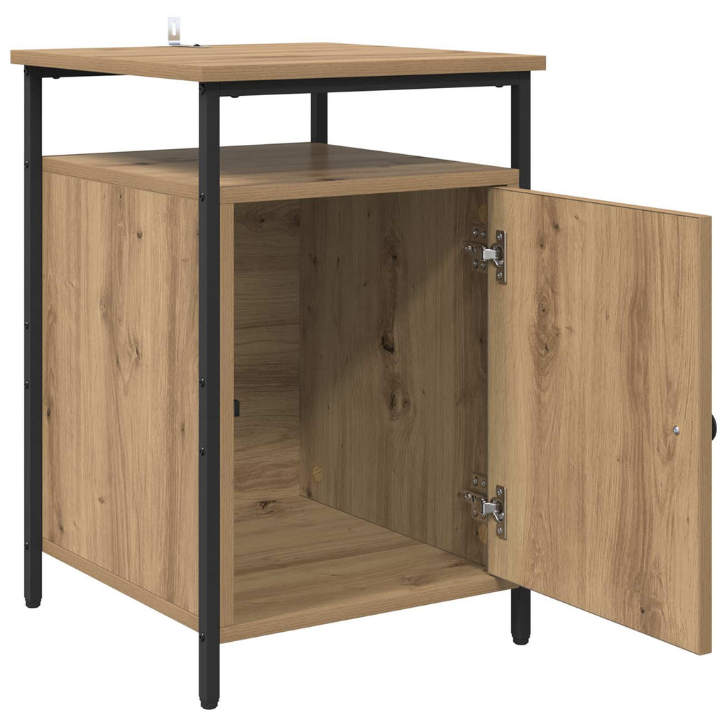 vidaXL Szafka Nocna 2 pcs Dąb rzemieślniczy 40 x 42 x 60 cm