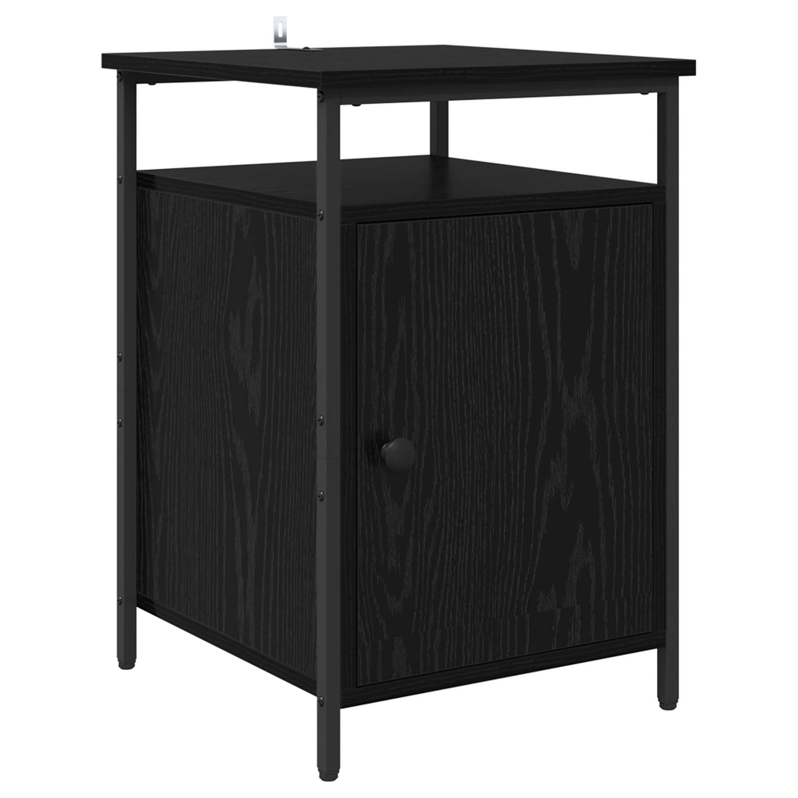 vidaXL Szafka Nocna Czarny Dąb 40 x 42 x 60 cm Materiał drewnopochodny