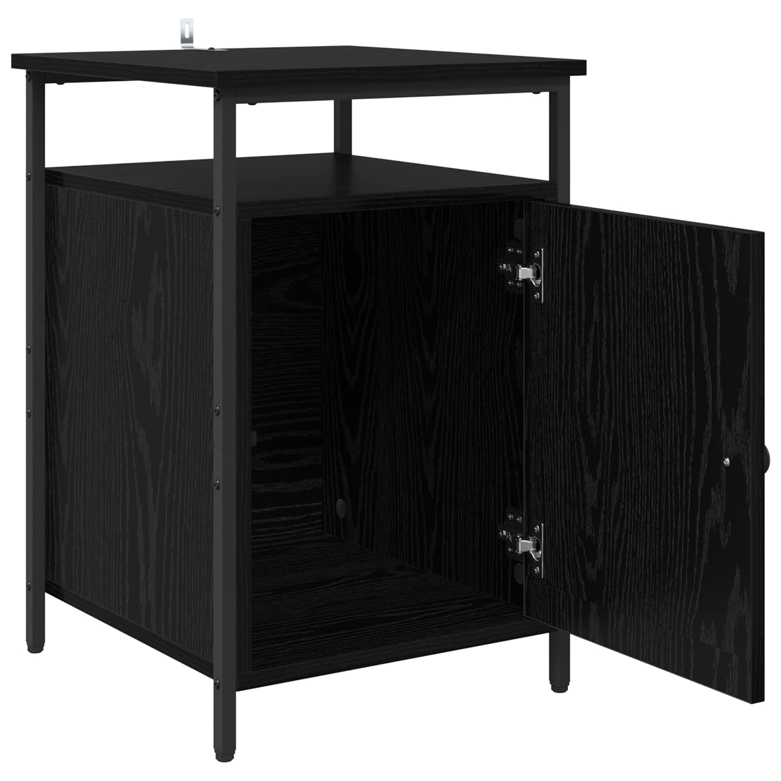 vidaXL Szafka Nocna Czarny Dąb 40 x 42 x 60 cm Materiał drewnopochodny