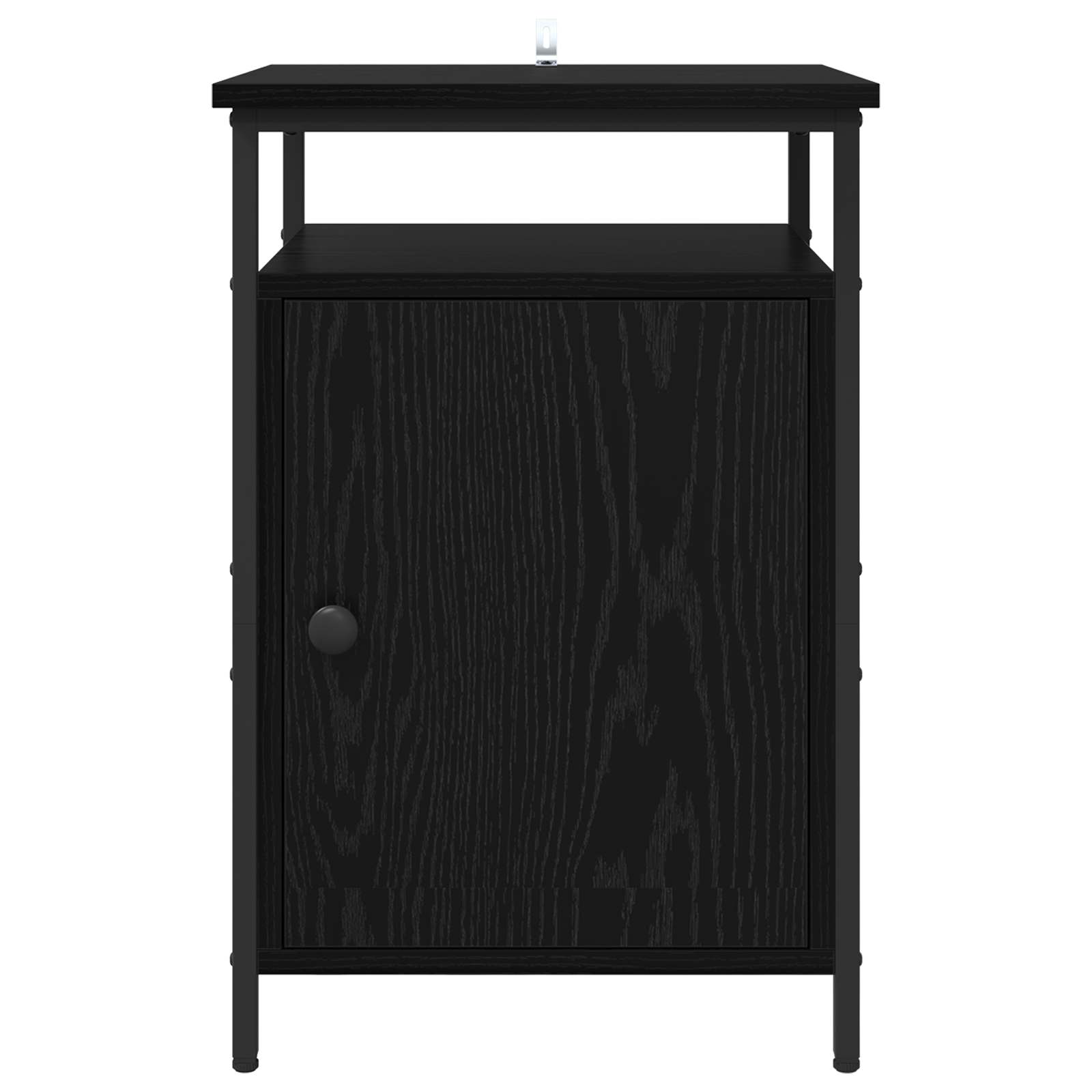 vidaXL Szafka Nocna Czarny Dąb 40 x 42 x 60 cm Materiał drewnopochodny
