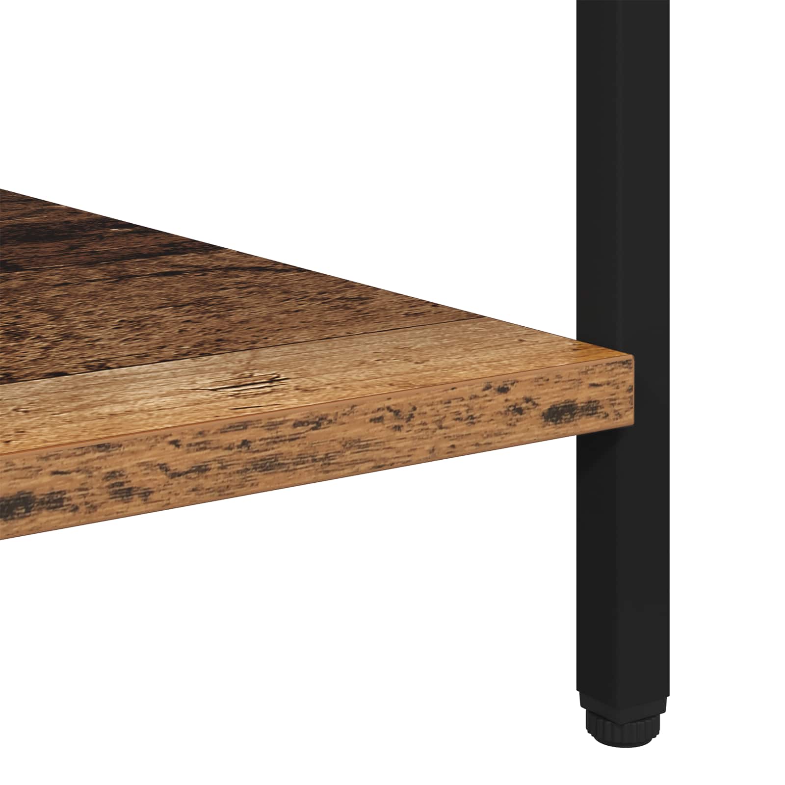 vidaXL Stolik nocny 2 pcs Stare drewno 40 x 40 x 50 cm