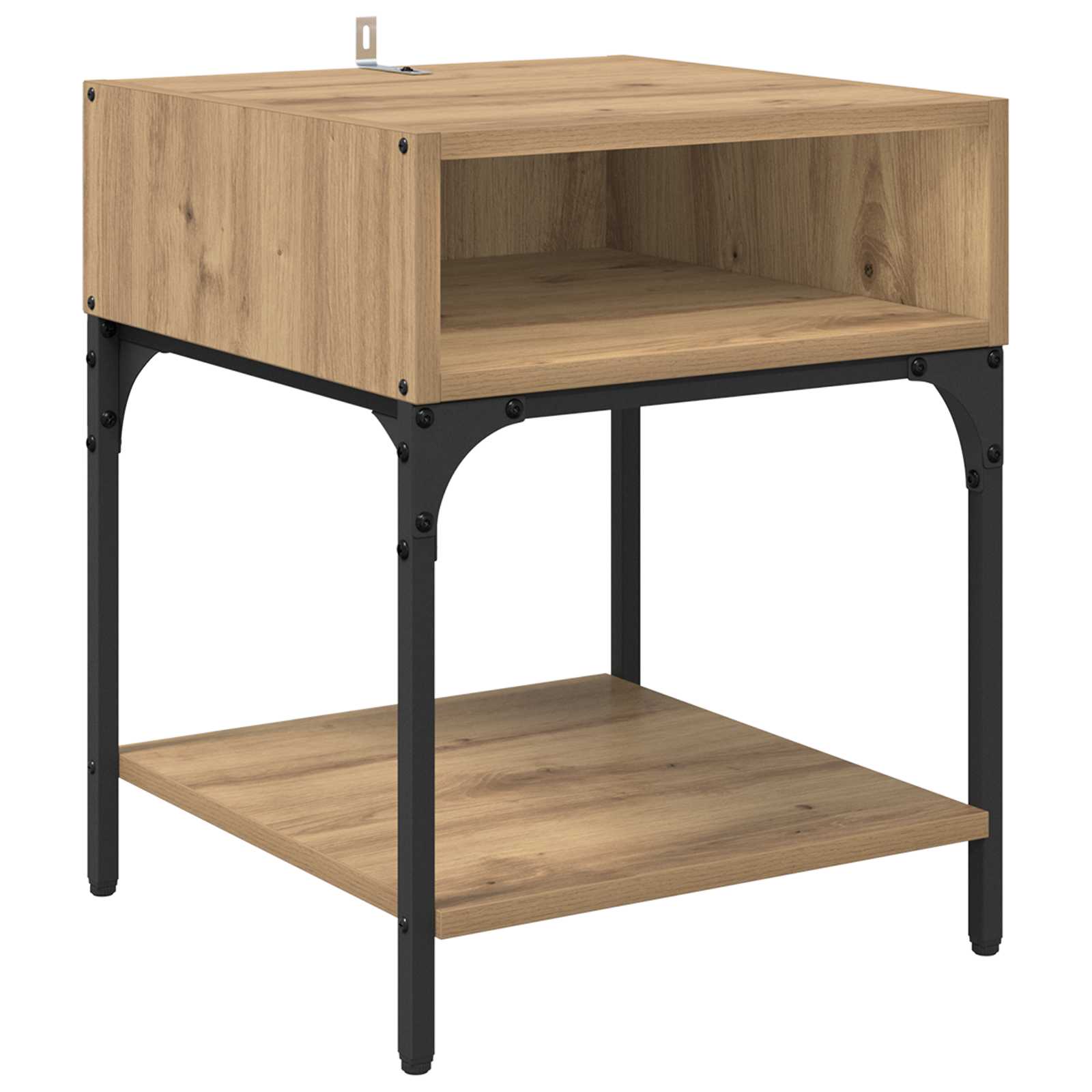vidaXL Stolik nocny 2 pcs Dąb rzemieślniczy 40 x 40 x 50 cm