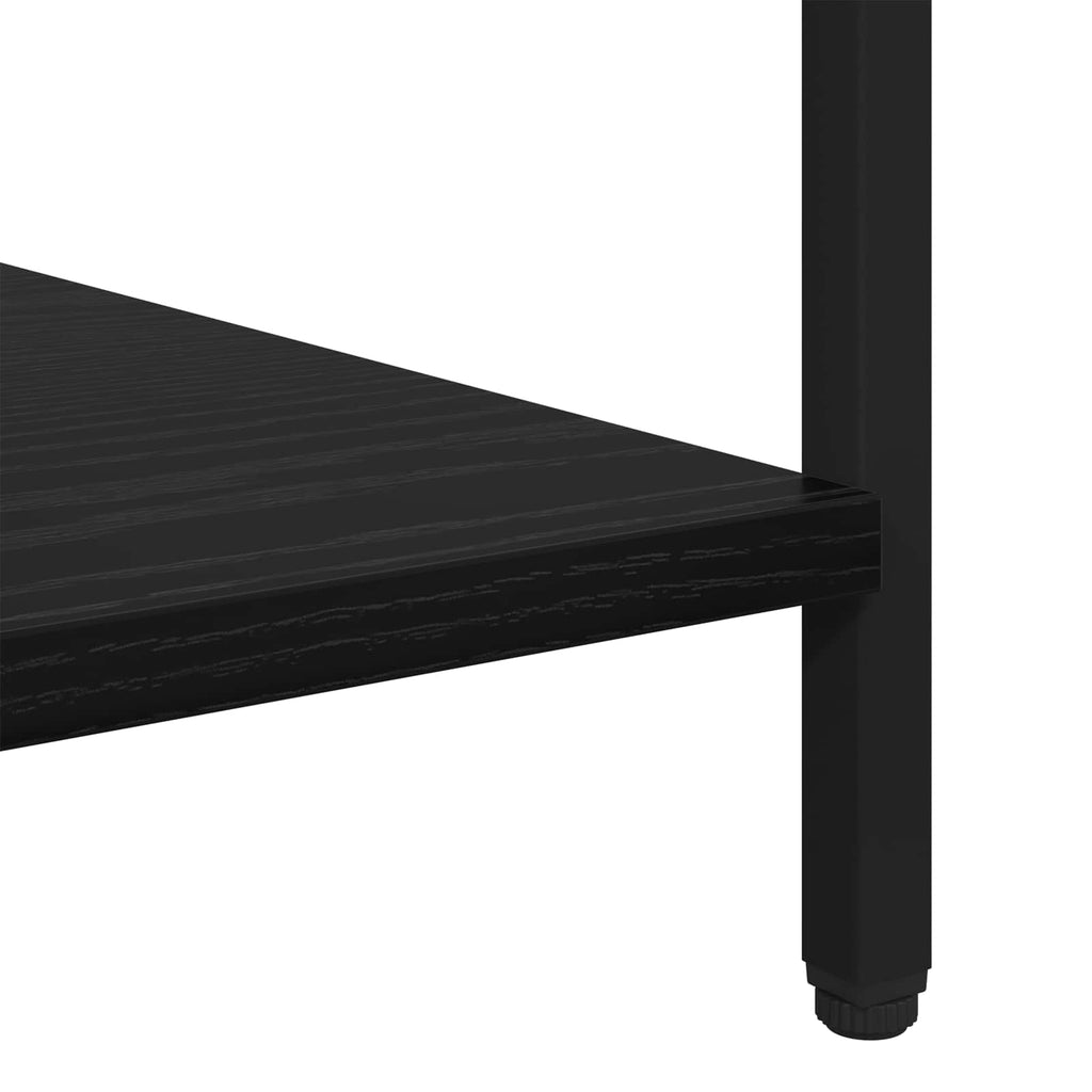 vidaXL Stolik nocny Czarny Dąb 40 x 40 x 50 cm Materiał drewnopochodny