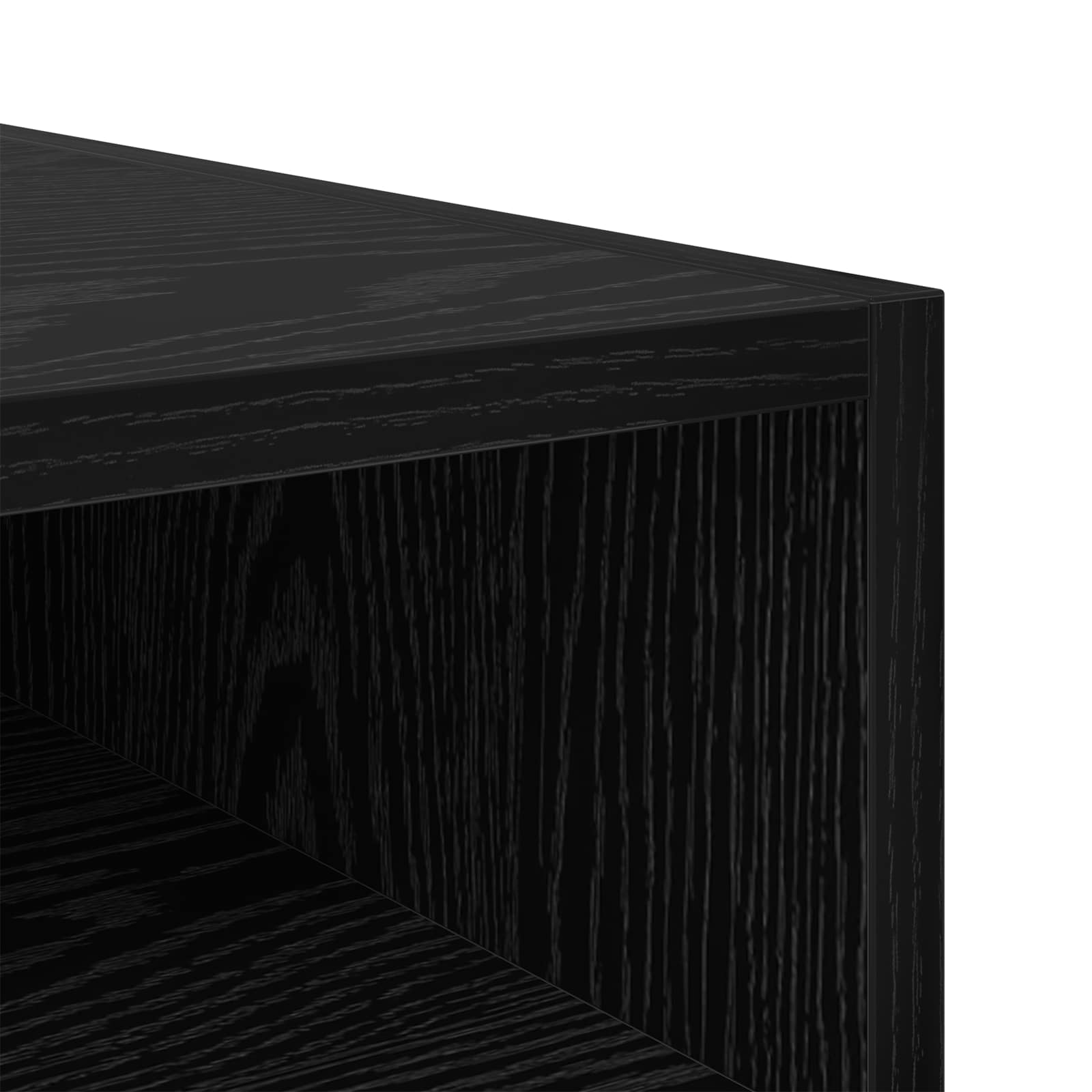 vidaXL Stolik nocny 2 pcs Czarny Dąb 40 x 40 x 50 cm