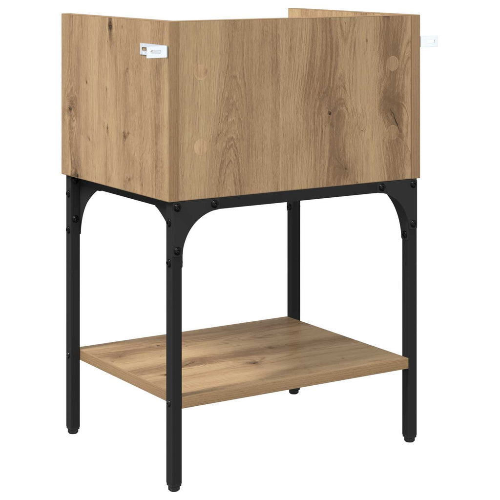 vidaXL Stolik nocny z szufladą Dąb rzemieślniczy 40 x 29 x 60 cm