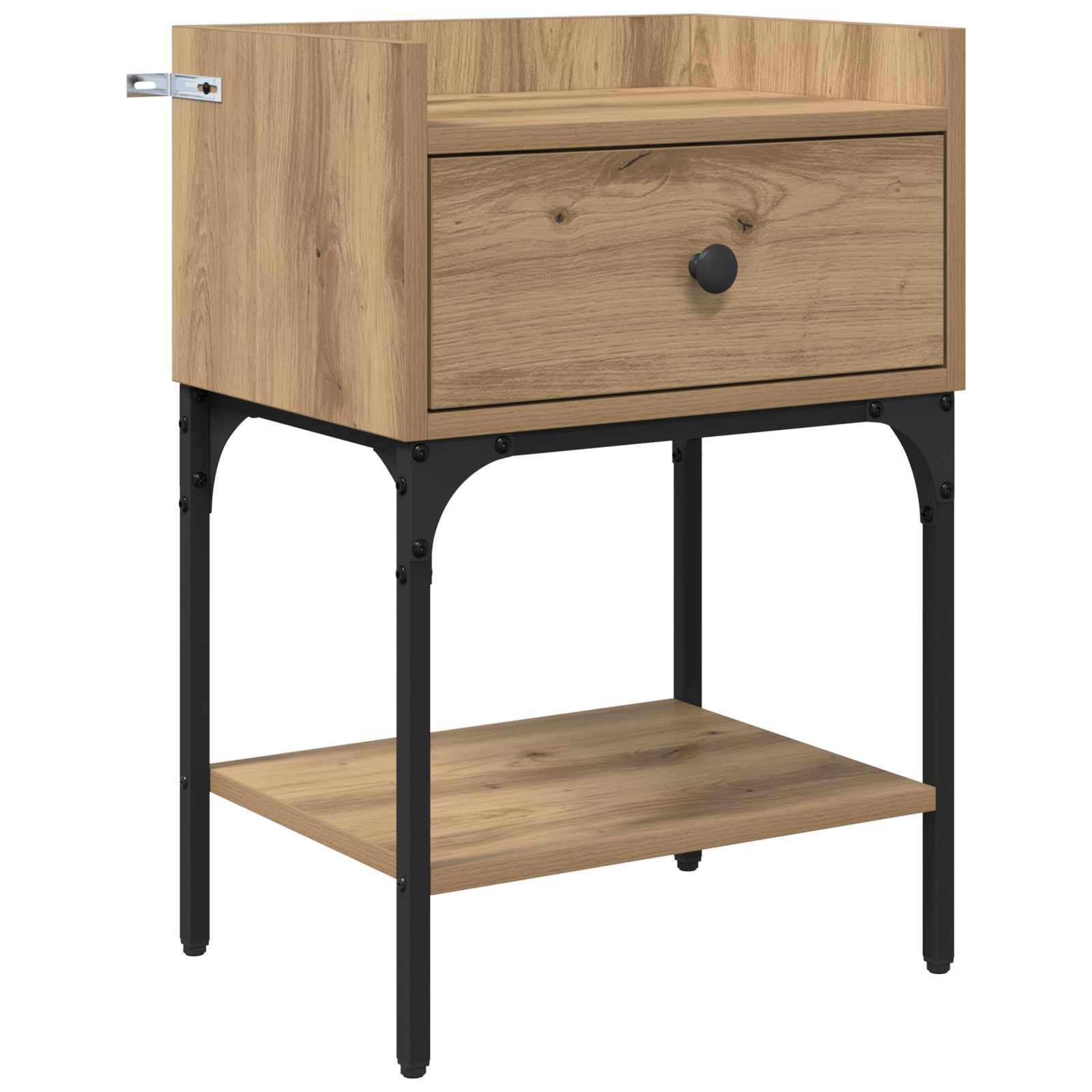 vidaXL Stolik nocny z szufladą 2 pcs Dąb rzemieślniczy 40 x 29 x 60 cm