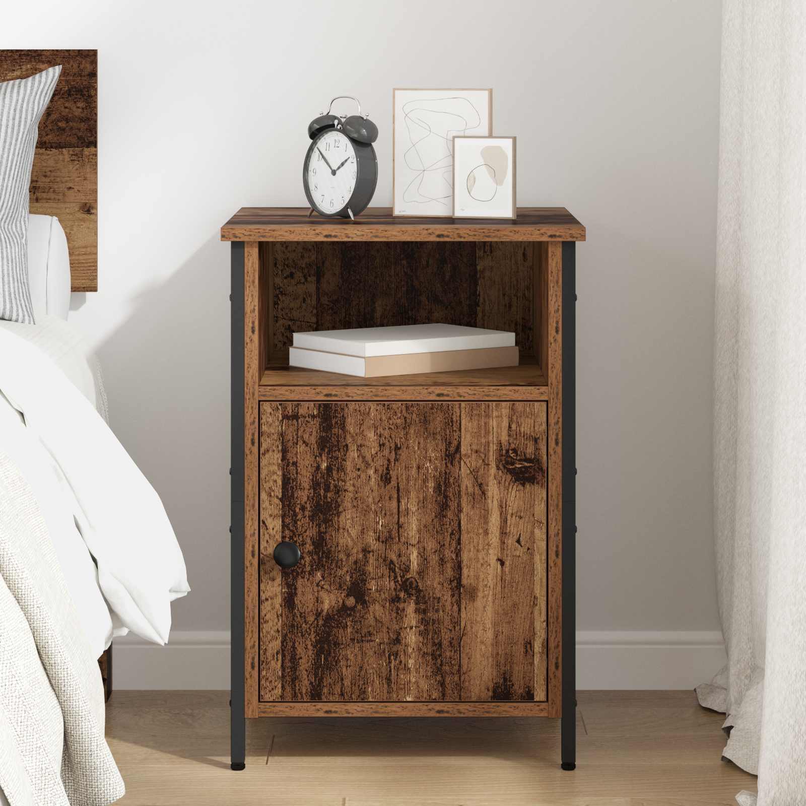 vidaXL Szafka Nocna Stare drewno 40 x 42 x 60 cm