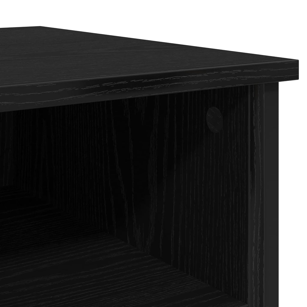 vidaXL Szafka Nocna Czarny Dąb 40 x 42 x 60 cm Materiał drewnopochodny