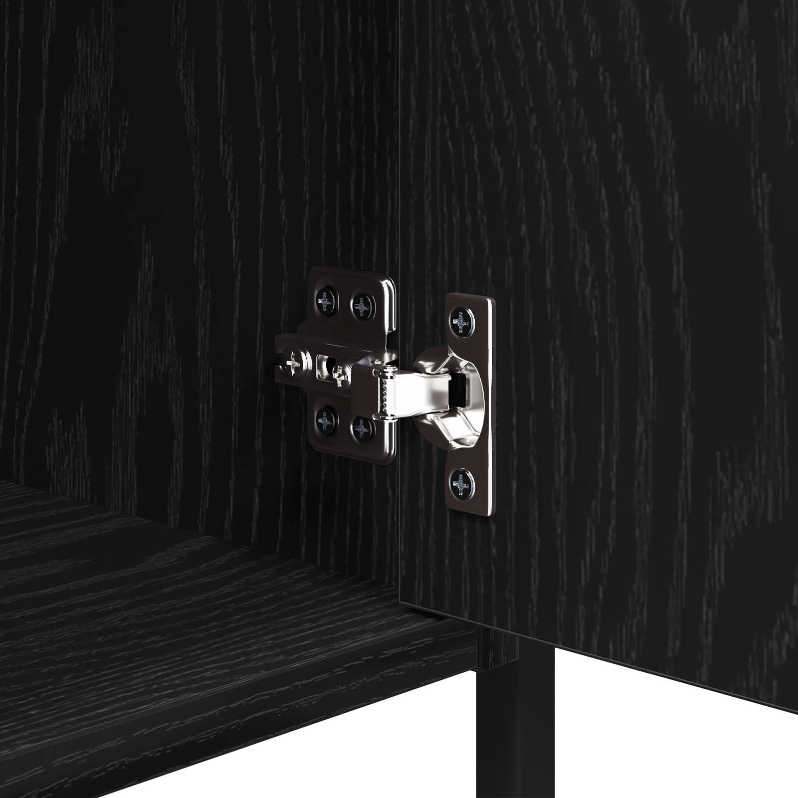 vidaXL Szafka Nocna 2 pcs Czarny Dąb 40 x 42 x 60 cm
