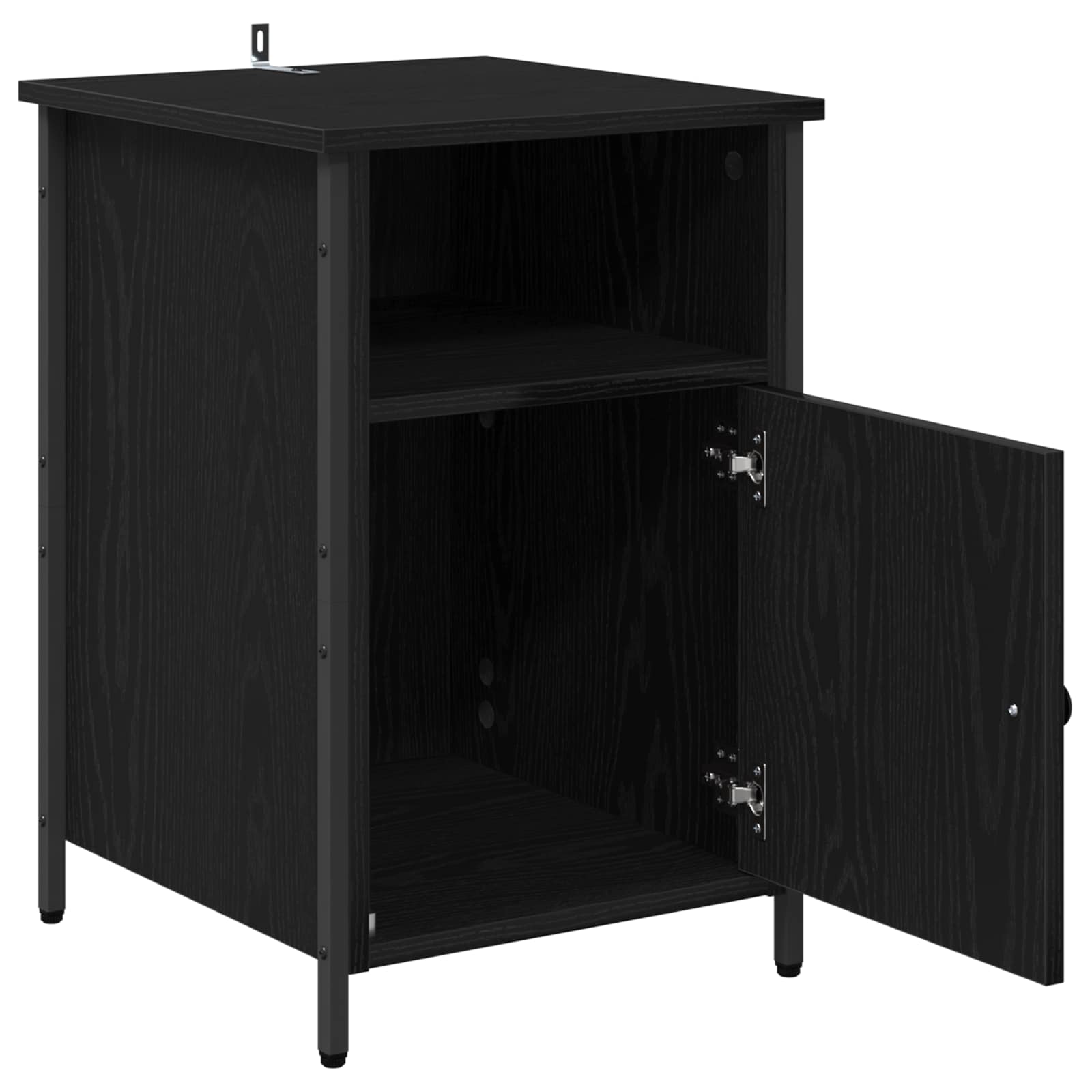 vidaXL Szafka Nocna 2 pcs Czarny Dąb 40 x 42 x 60 cm