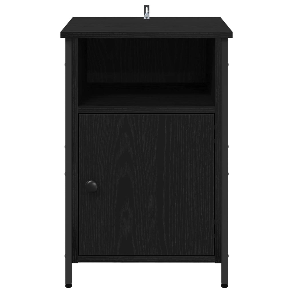 vidaXL Szafka Nocna 2 pcs Czarny Dąb 40 x 42 x 60 cm