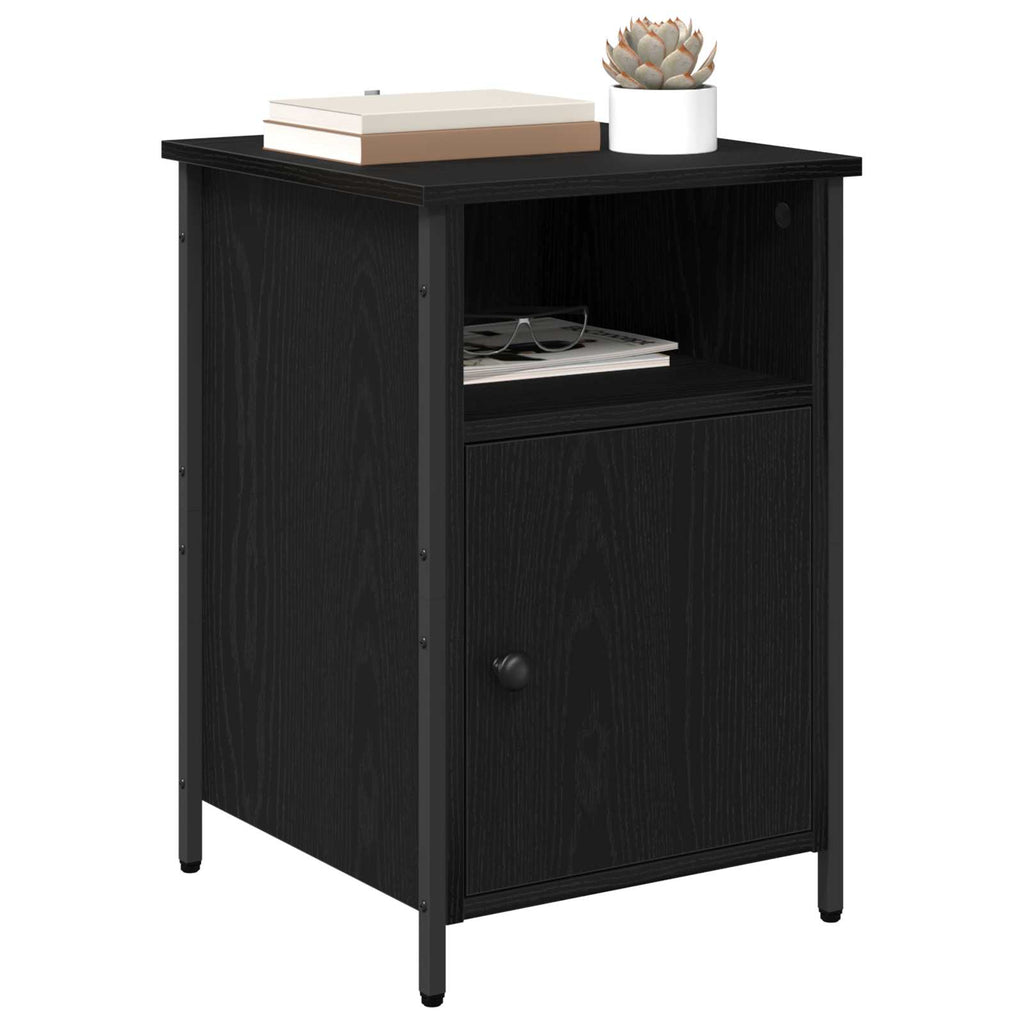 vidaXL Szafka Nocna 2 pcs Czarny Dąb 40 x 42 x 60 cm