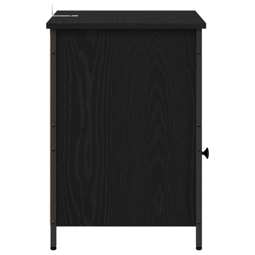 vidaXL Szafka Nocna 2 pcs Czarny Dąb 40 x 42 x 60 cm