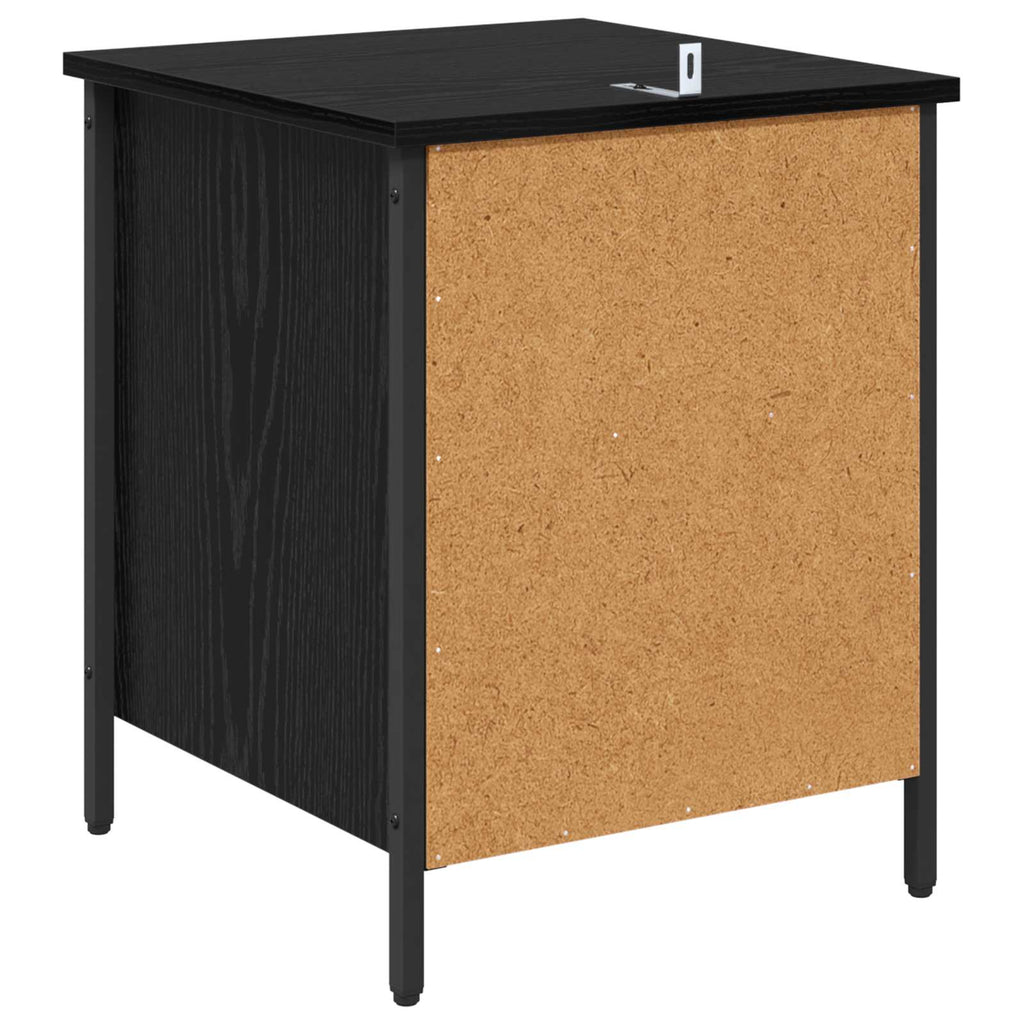 vidaXL Szafka Nocna Czarny Dąb 40 x 42 x 50 cm Materiał drewnopochodny
