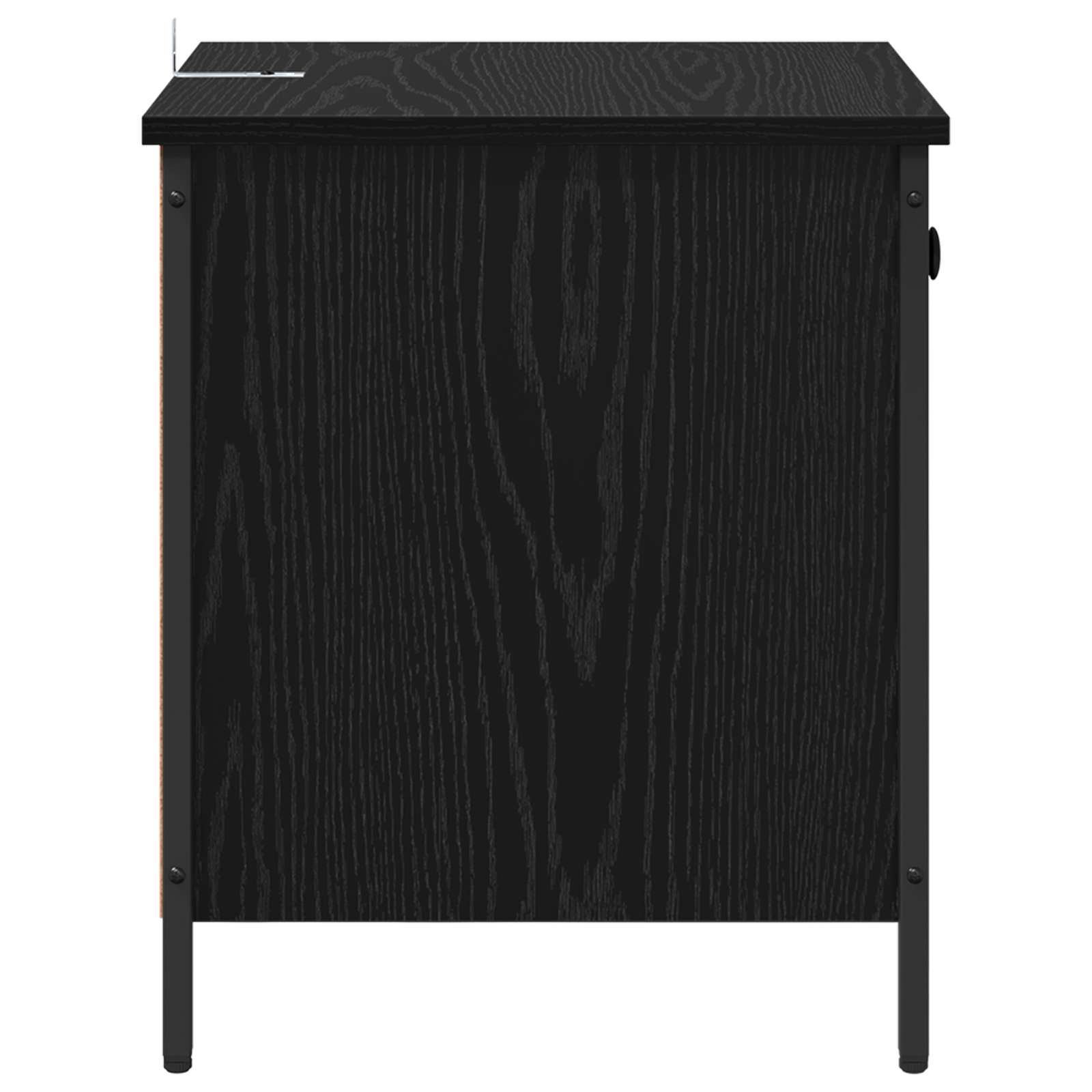 vidaXL Szafka Nocna Czarny Dąb 40 x 42 x 50 cm Materiał drewnopochodny