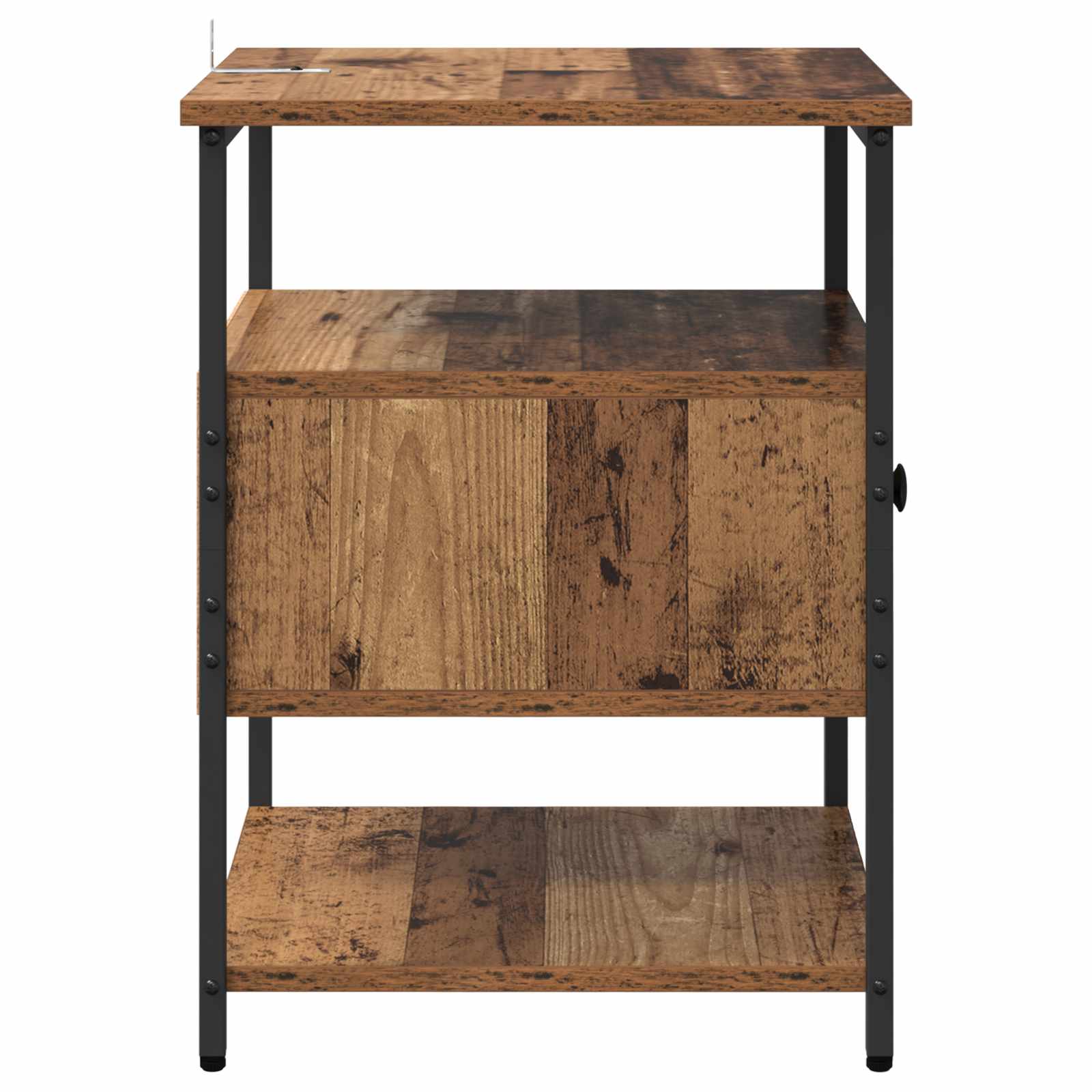 vidaXL Szafka Nocna z szufladą 2 pcs Stare drewno 40 x 42 x 56 cm
