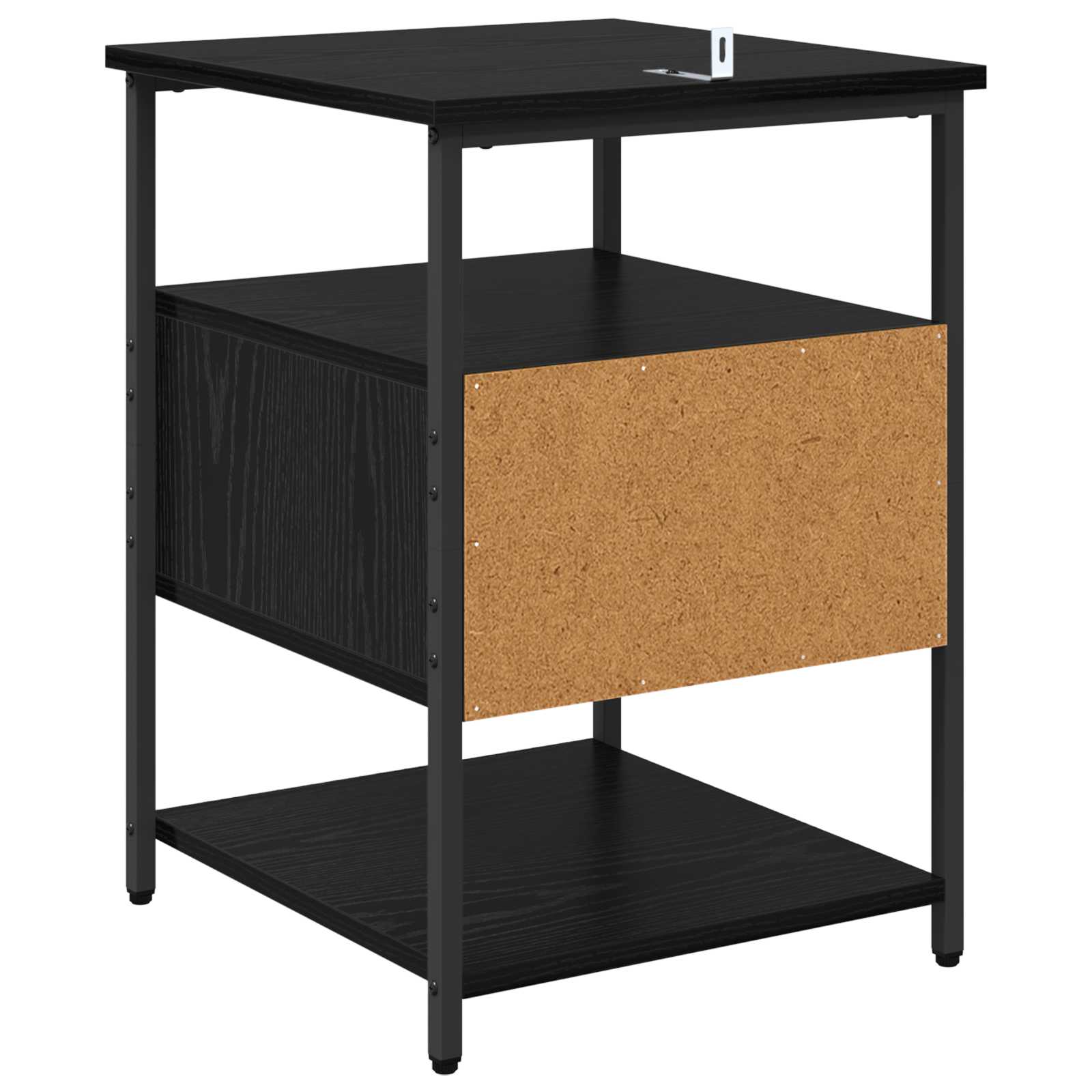 vidaXL Szafka Nocna Czarny Dąb 40 x 42 x 56 cm Materiał drewnopochodny