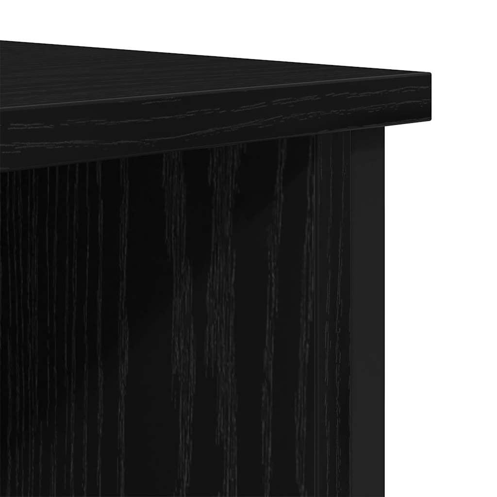 vidaXL Szafka pod telewizor Czarny Dąb 100 x 40 x 50 cm